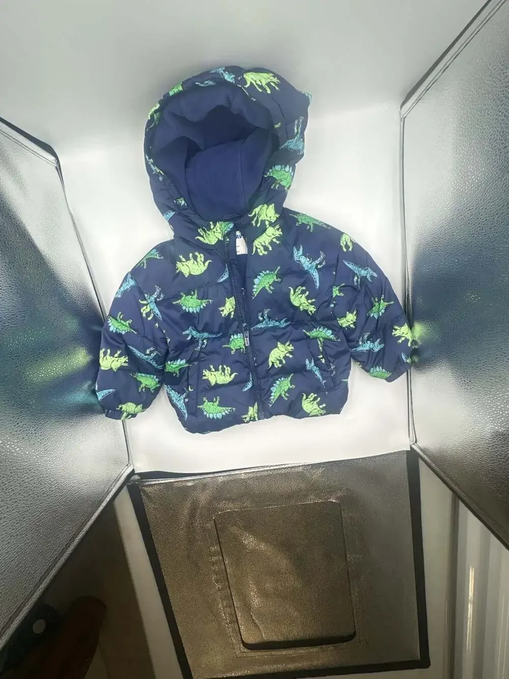 Old Navy Toddler Boys Water-Resistant Dinosaur Print Puffer Jacket